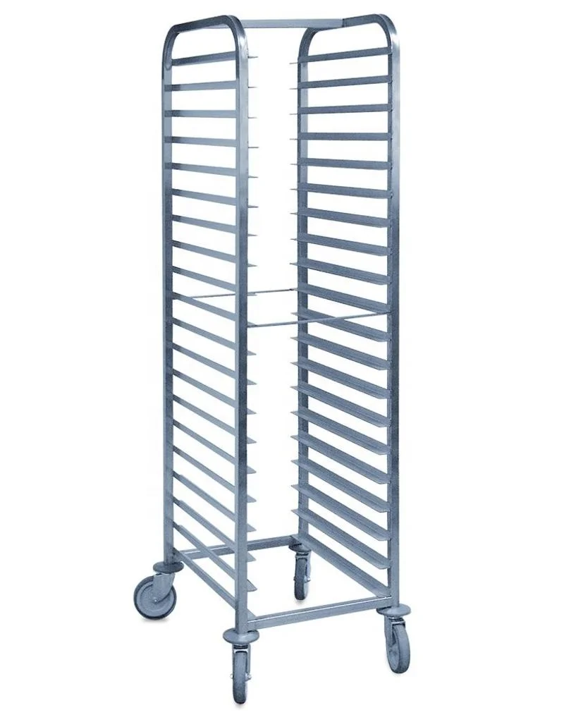 customized size 6 12 15 32 Layers Stainless Steel tray rack Bakery Trolley Cart Sheet Pan Rack for baking drying food