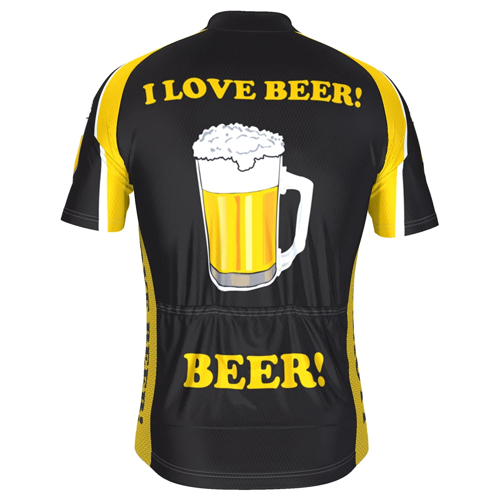 
HIRBGOD New Pro Team Breathable Cycling Jerseys Mountain MTB Cycling Clothing Quick-drying I Love Beer Bike Shirts,TYZ079-01 
