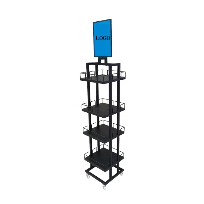 2021 Hot selling removable high quality skin care makeup display stand