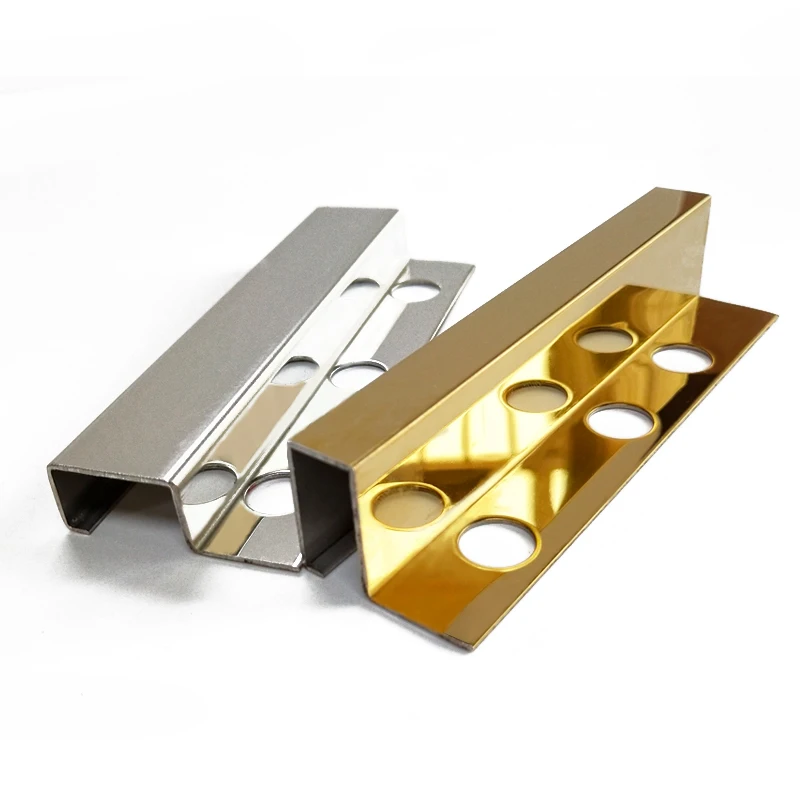 
High Grade professional Tile Trim Aluminum Corner Tile Trim Stainless Steel Tile Edge Trim Accessorie Corners Supplier 
