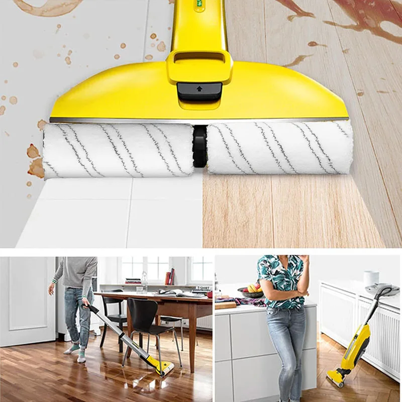 Microfiber Efficient Washable Hard Floor Low Noise Replacement Brush Cleaner Roller For Karcher FC3 FC3D FC5 FC5D FC7