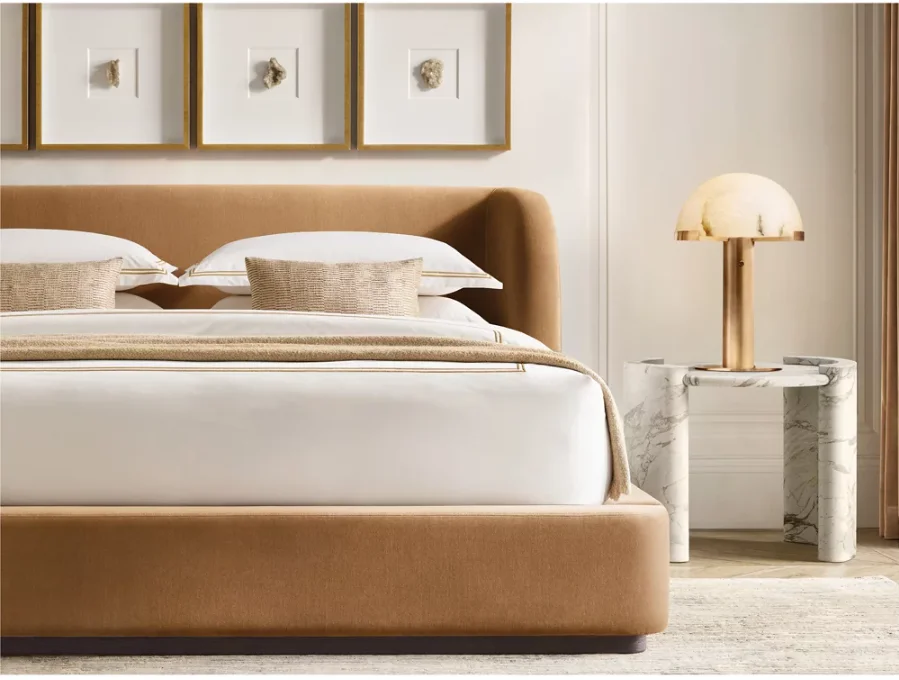 Modern Metal Mushroom Design Desk Lamp Table Lamp For Bedroom Brass Led Nightstand Decorative Luxury Table Lamp