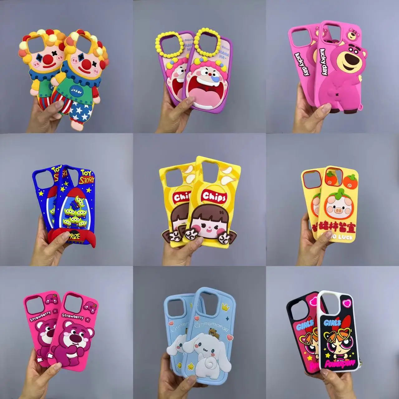 Mystery box 10 designs cases  Lucky box cute cartoon silicone luxury Leather card holder north face for iPhone 11 12 13 14 pro