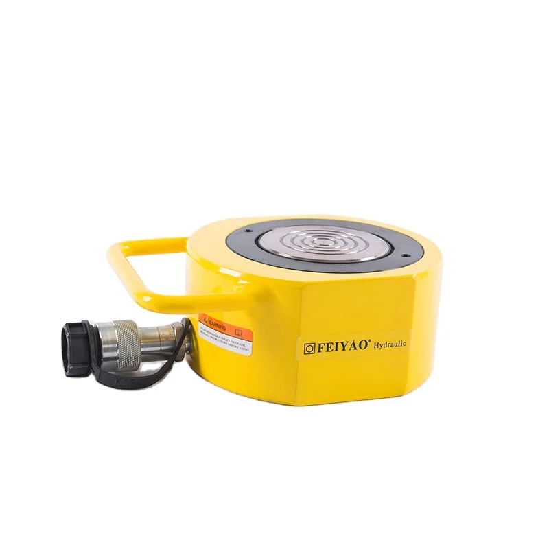 100 ton hydraulic cylinder high tonnage Single acting ultra low height electric hydraulic cylinder