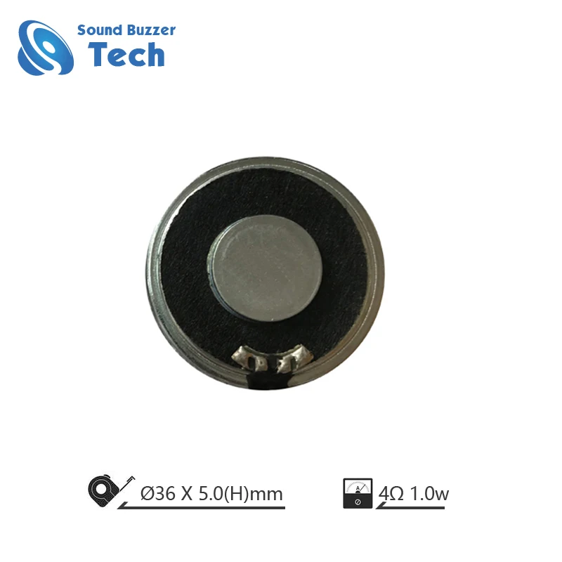 New design dynamic speaker for talking pen 36mm horn 4ohm 1w mylar cone speaker driver unit