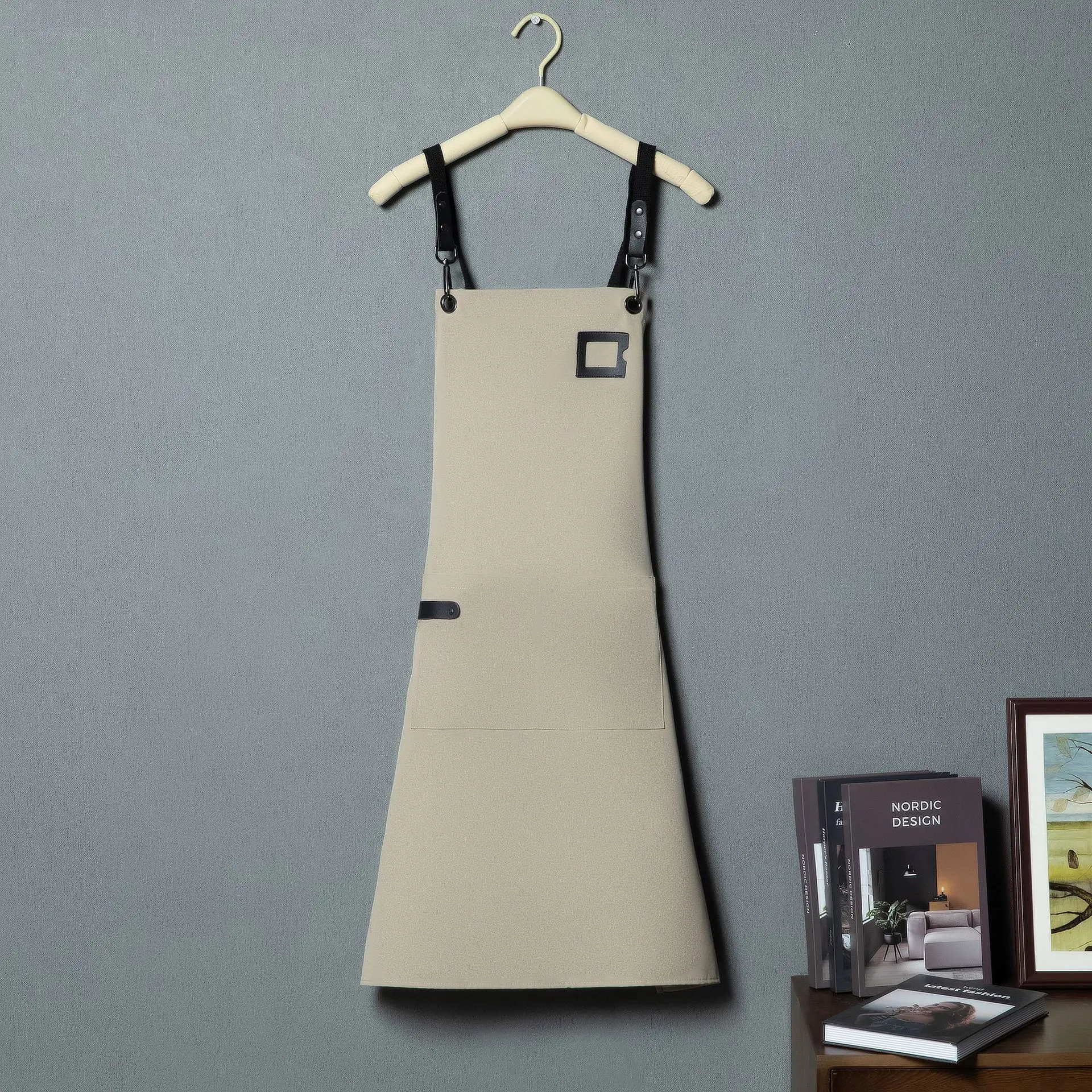 Denim Apron Embroidery Waterproof Work Tool Apron Canvas  Apron Custom Logo