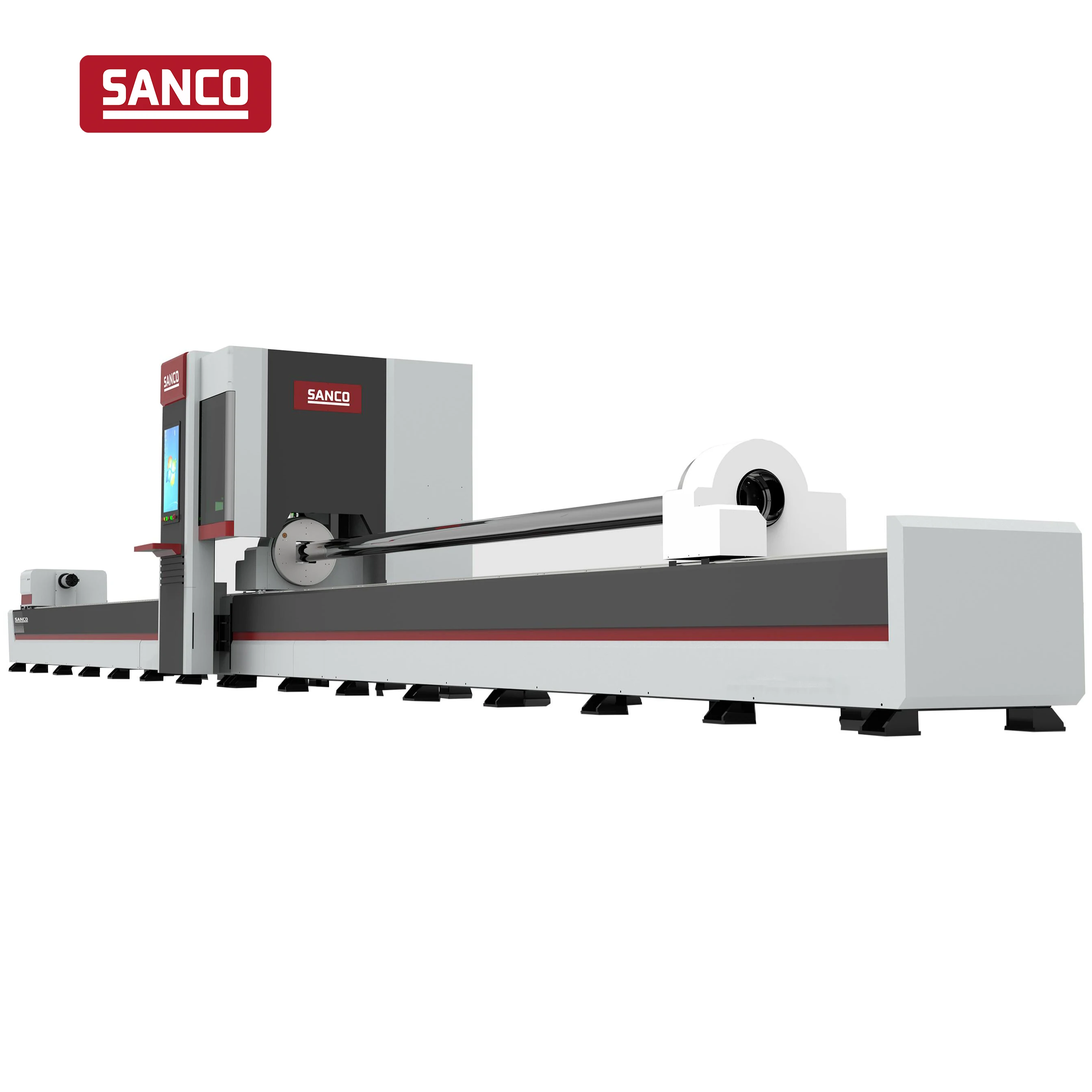 High efficiency three-card disk zero tail laser cutting machine
