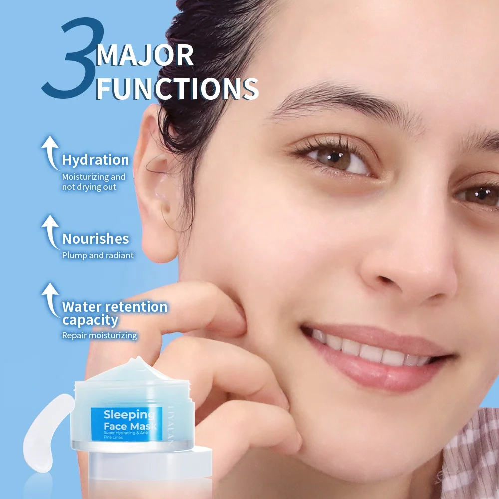 Sleeping Mask Hydrating Firming Anti Fine Lines Brighten Collagen Gel Beauty Face Mask