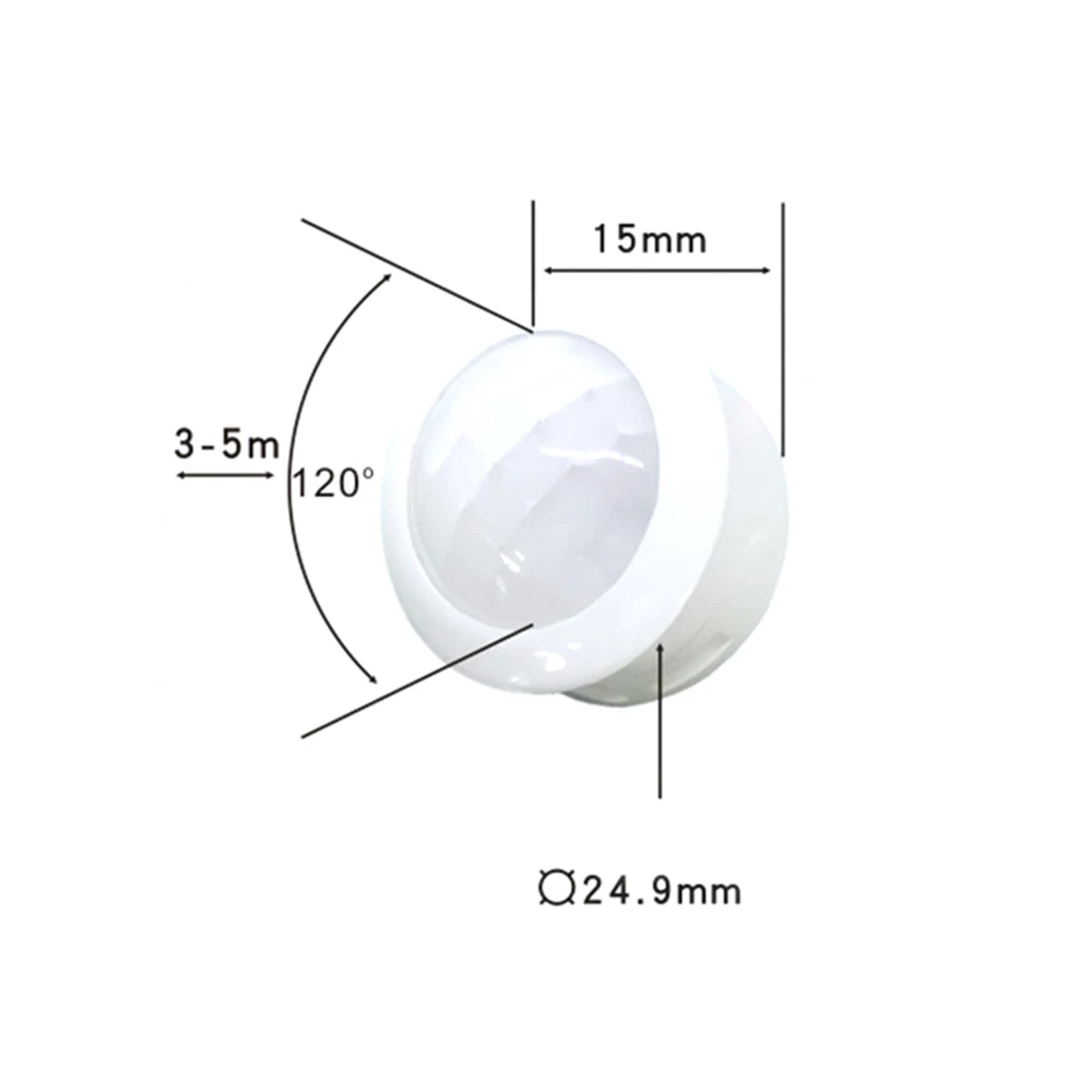 AC85-265V Mini PIR Motion Sensor Light Switch Smart Detector Time Delay Adjustable Infrared Detector for Strip LED Ceiling Lamp
