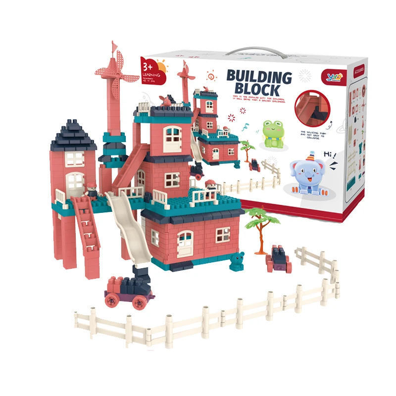 Compatable Funny Bricks DIY Building Block Toys Educational Technic Assembly Colorful Blocks Set Building Castle