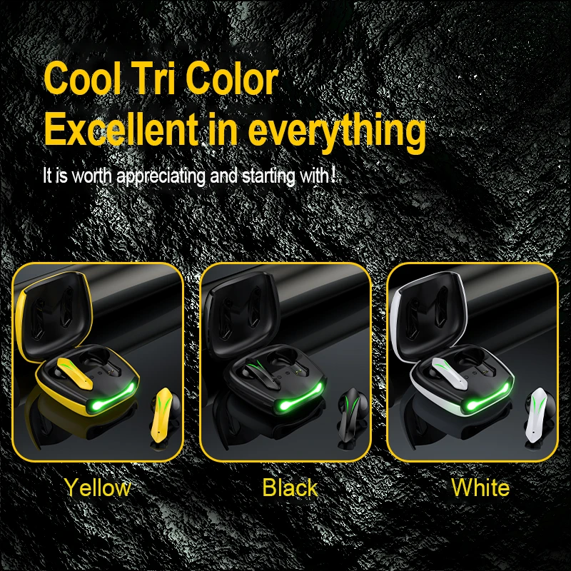 New Arrivals Waterproof Stereo Earphone Ture Wireless Gaming Headset R05 TWS  BT 5.1 In-ear Wireless Earphone
