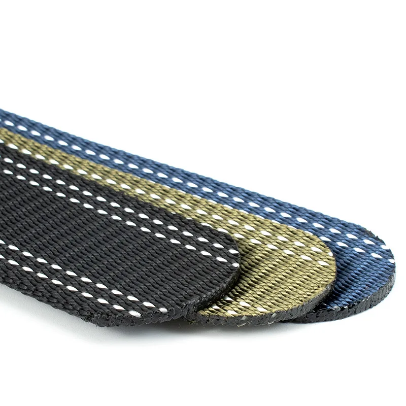 Custom Design Unique Personality Metal Buckle Woven Nylon Fabric  Belt With Eagle Wings Buckle