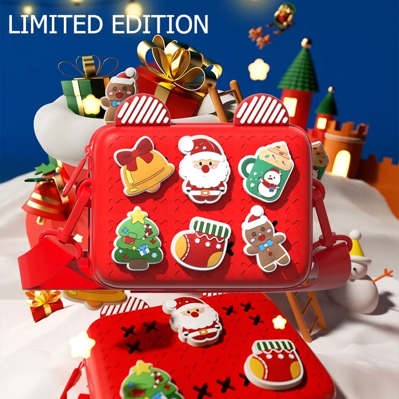 2024 Latest Anti-Fouling 3D Cartoon Charms Unisex Kids Creative Satchel Messenger Bag For kids Christmas gift