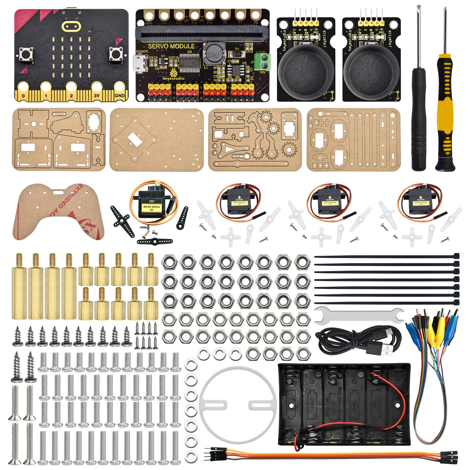 Keyestudio Micro Bit Robot Arm Microbit Learning Kit