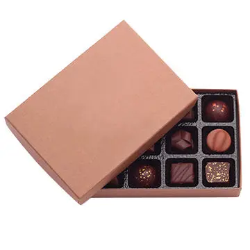 
Custom Original Dark Brown Printed Luxury Chocolate Packaging Paper Box 
