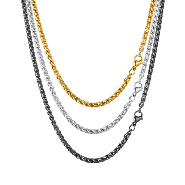 2020 Fashion Fashion Stainless steel Chain  flower basket necklace Titanium steel chain decoration keel chain for men and women