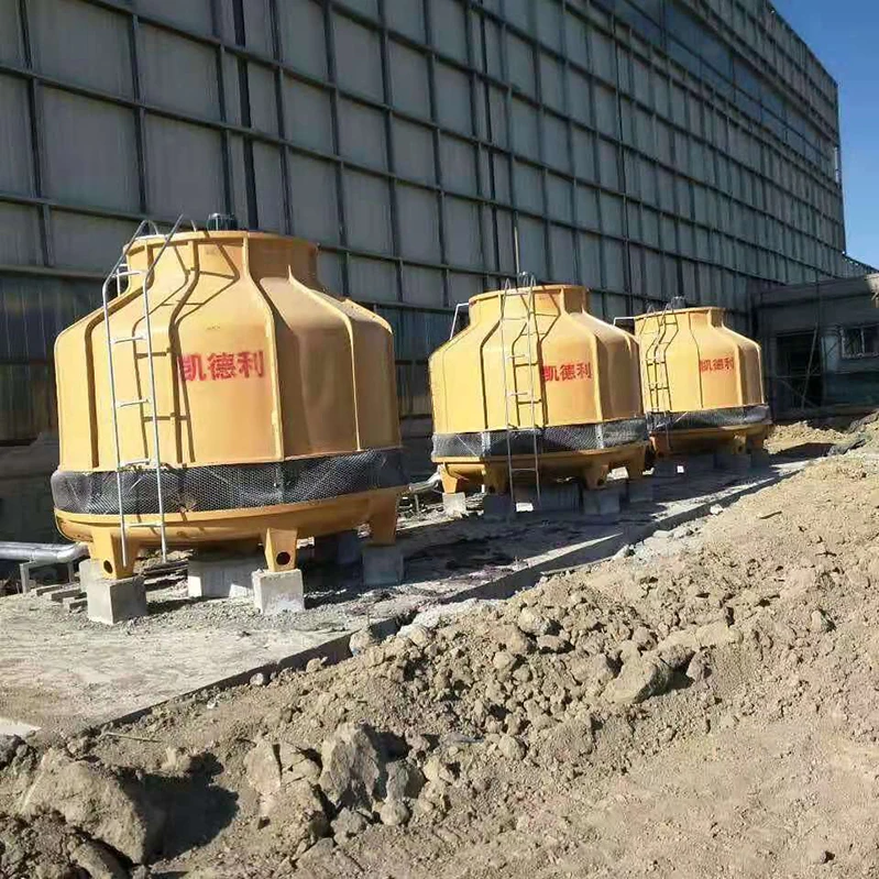 100ton High Temperature Round Counter Flow Small Water Cooling Tower Infill For Chiller