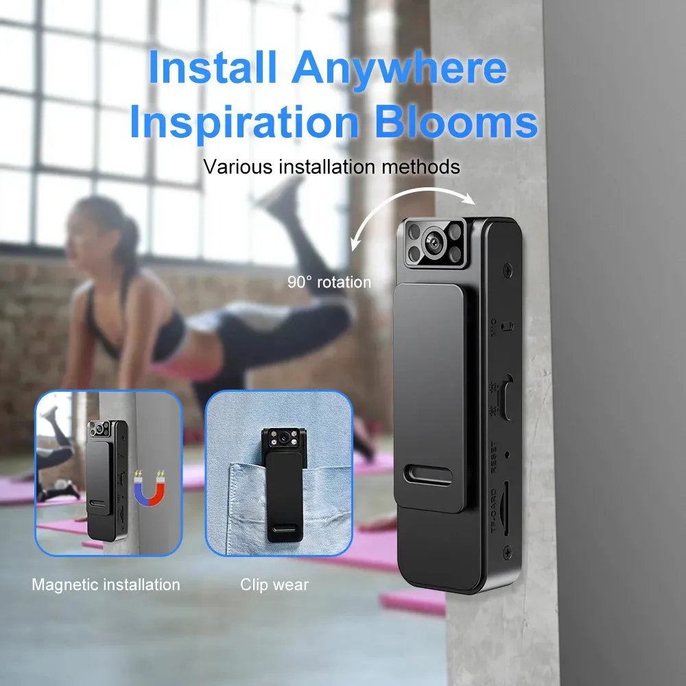 L8 1080P HD Pen De Surveillance Night Vision Motion Detection Camcorder Recording Cam Support 8GB/16GB/32GB/64G TF Card 130 degr