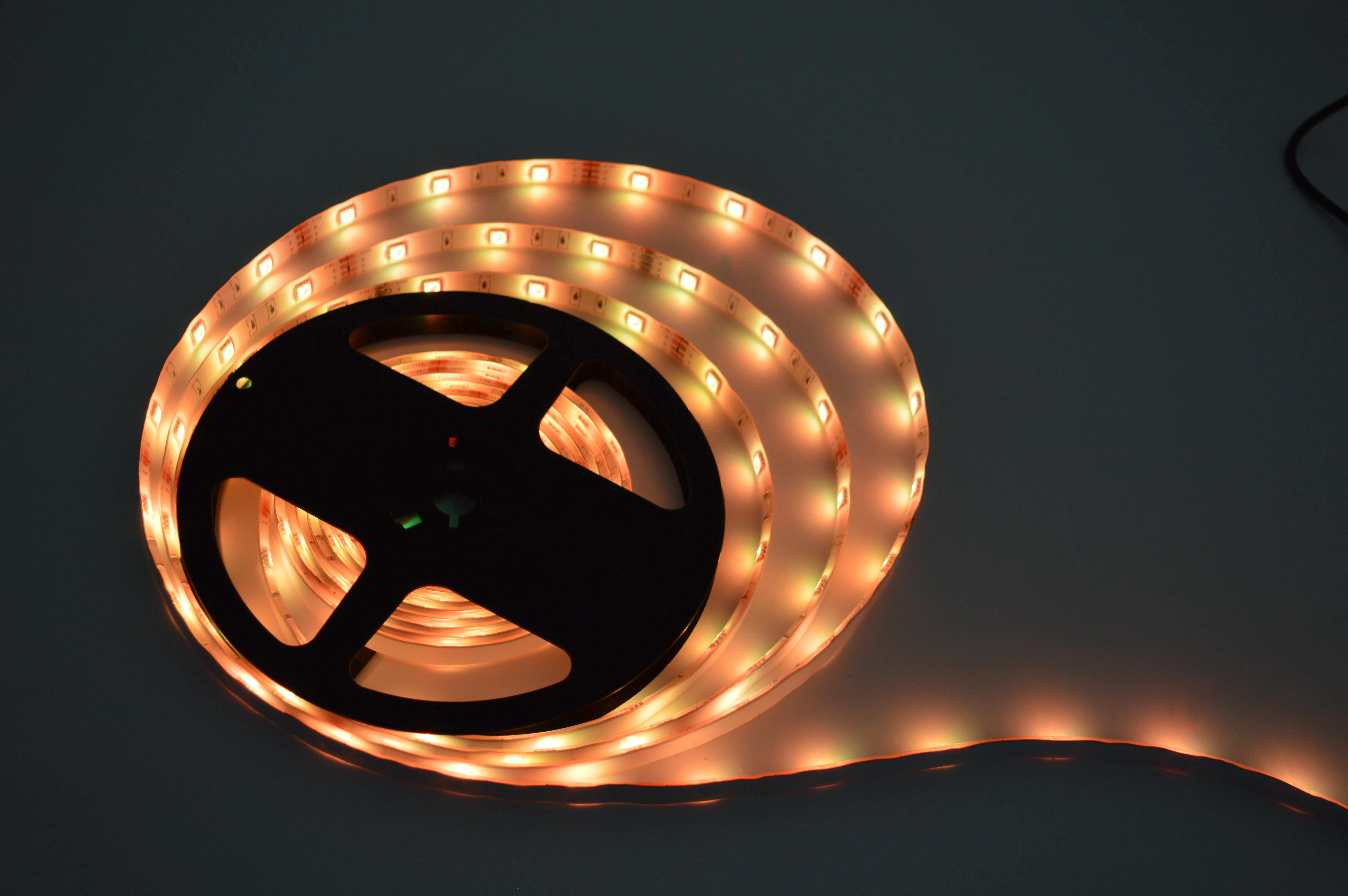 5M Smart Durable Ip65 LED Light Strip Led Bracelet RGB DC 12V OEM Copper 80 Set De 3 Luces Led Con Control Remoto Remote Control