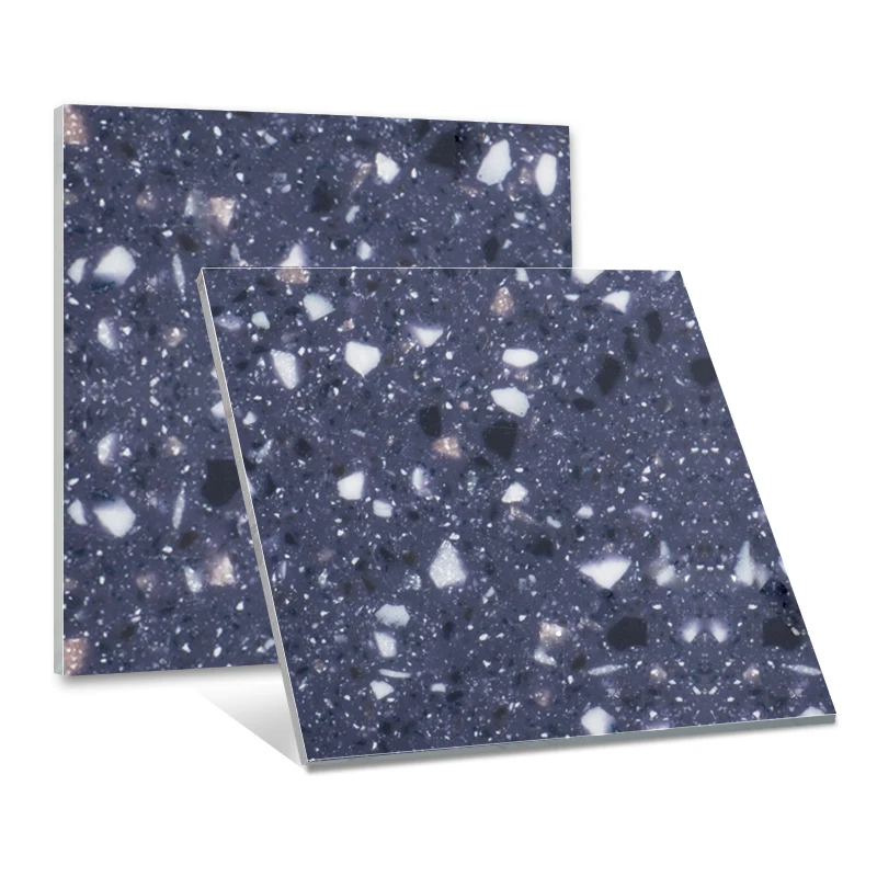 Artificial Marble Stone Pegmatite Collection Thin Slab Black Kitchen Dining Table Worktop Sintered Stone Wall Panels