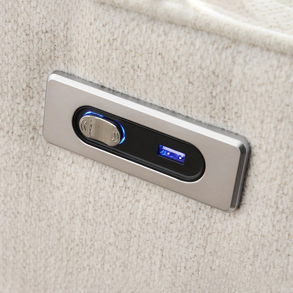 OEM Living Room Electric Recliner Chair Comfort Square Arm Upholstered Power Swivel Glider Recliner Sofa