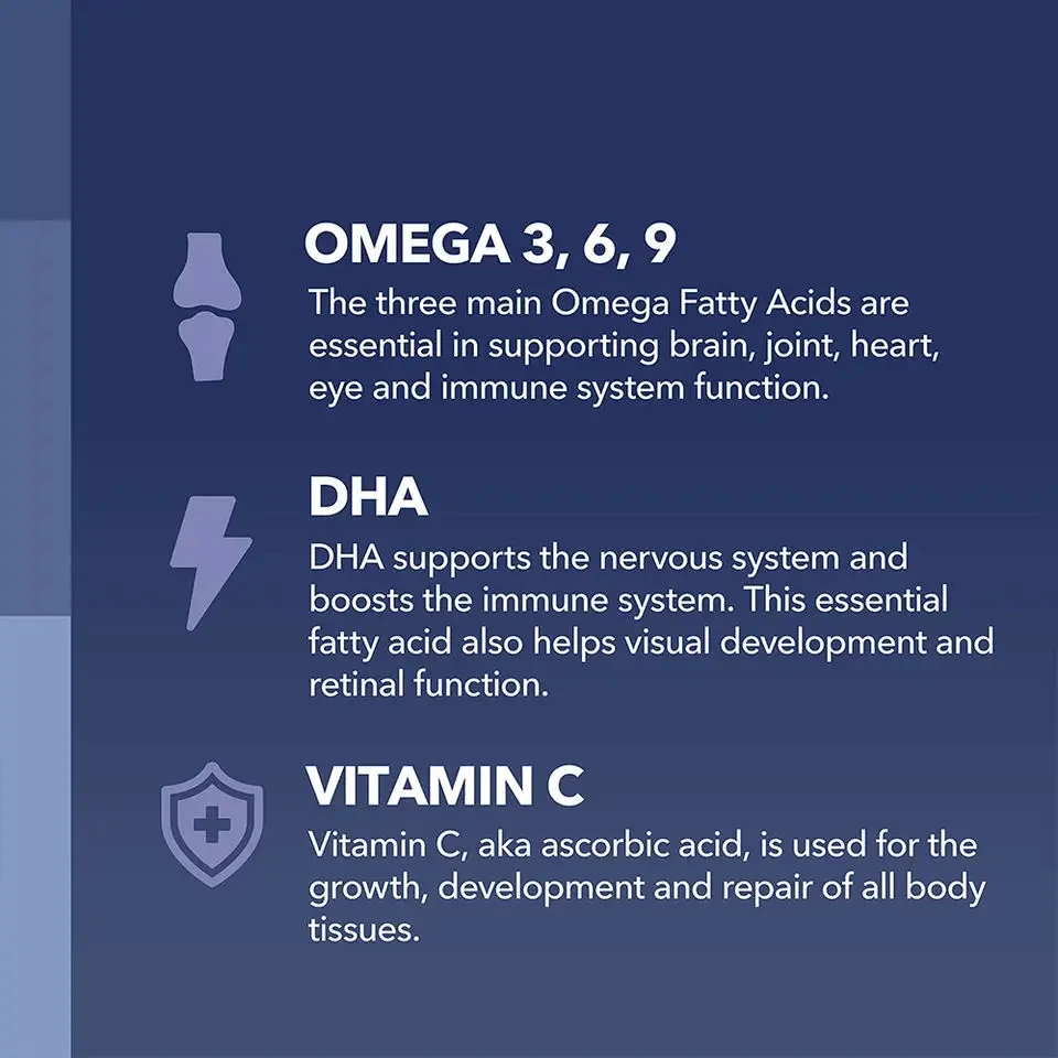 OEM/ODM Immune Support Fish Oil Omega 3 gummies EPA DHA Omega 3 Gummies