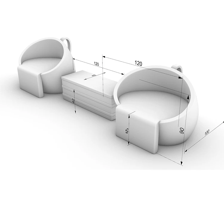 Modern Outdoor Coffee Cup Chair Cake Table Set Commercial Furniture Chairs for Restaurant/coffee Shop