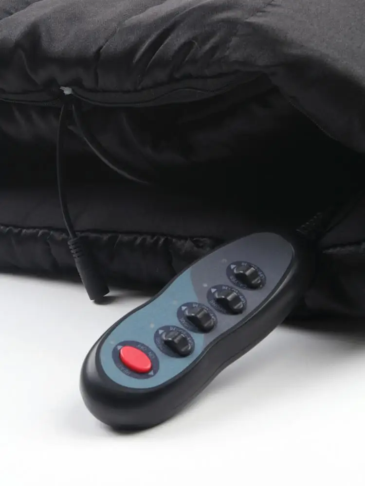 
Portable Black Body Relax Remote Control Vibration Heating Massage Bed Mat 