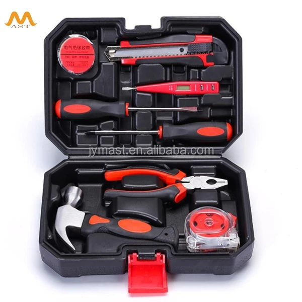 Hot Selling 9PC Household Hand Tools Set Herramientas Home Repair Tool Box Set Ferramentas Kit Tool Set