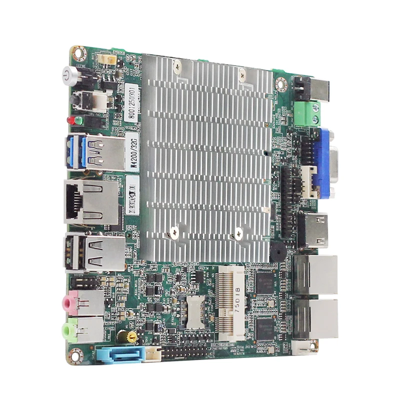 Zunsia Industrial J4205 N3350 Robot Motherboard Apollo Lake Intel Celeron LVDS/HD-MI/VGA Nano ITX 8GB RAM SATA MSATA Integrated