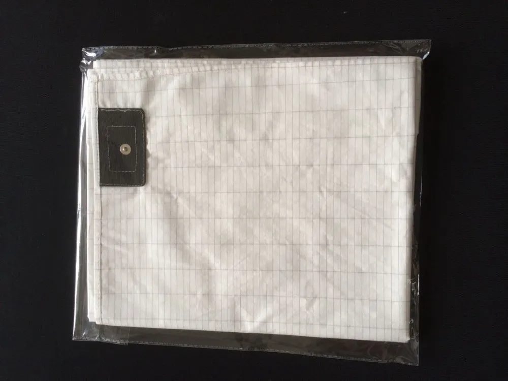 Earth friendly White color silver fiber fabric  bed size bed sheet manufacture