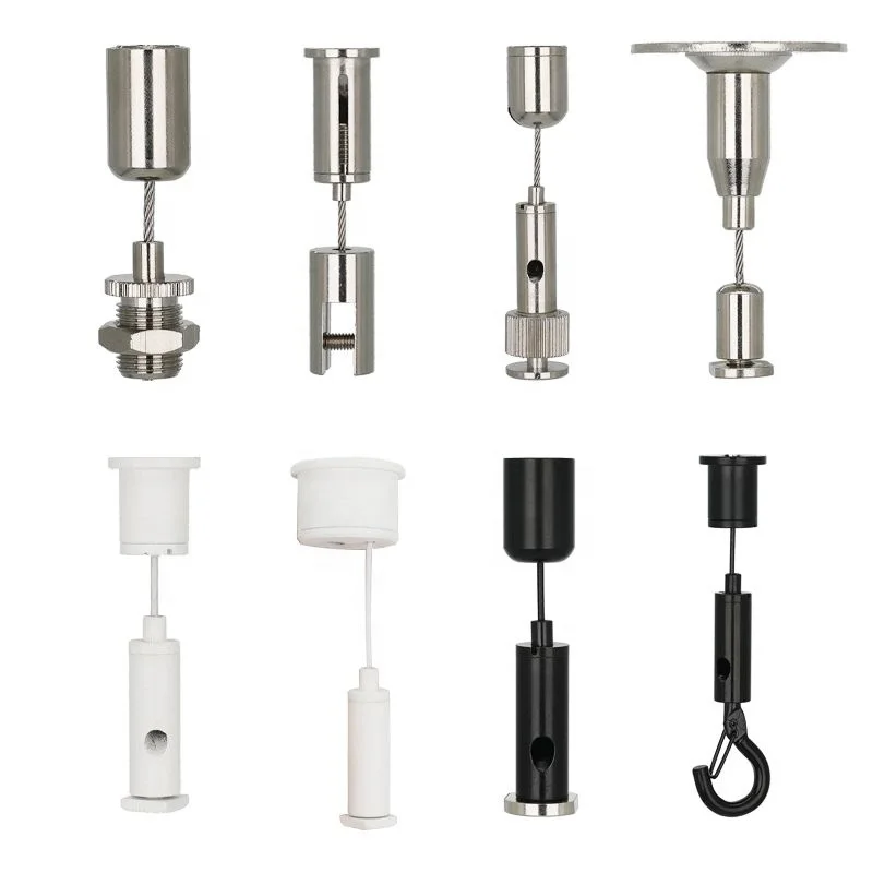 Professional manufacturer 304/316 steel wire rope with factory price suspension kits and hanging kits for LED panel lights