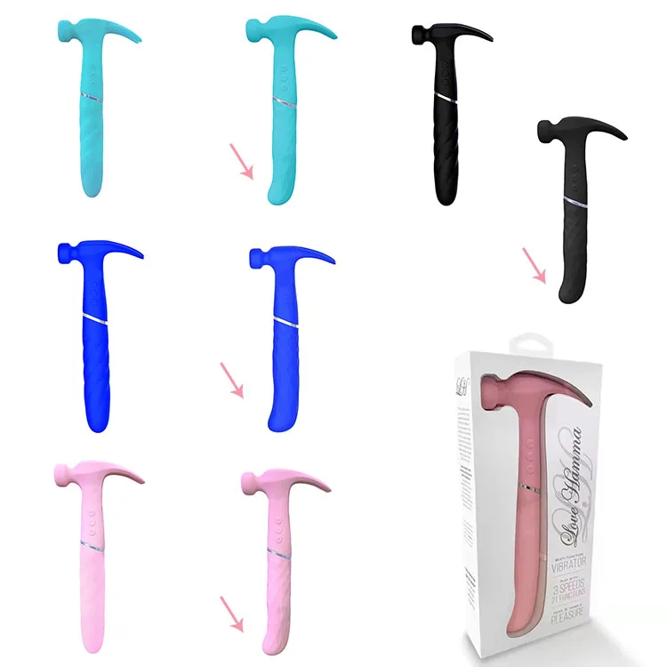 LEUTOO New Trend Hammer Sex Toy Female Handy Rechargeable Vibration Vibrator Love Hammer Sex Toy For Couples Women