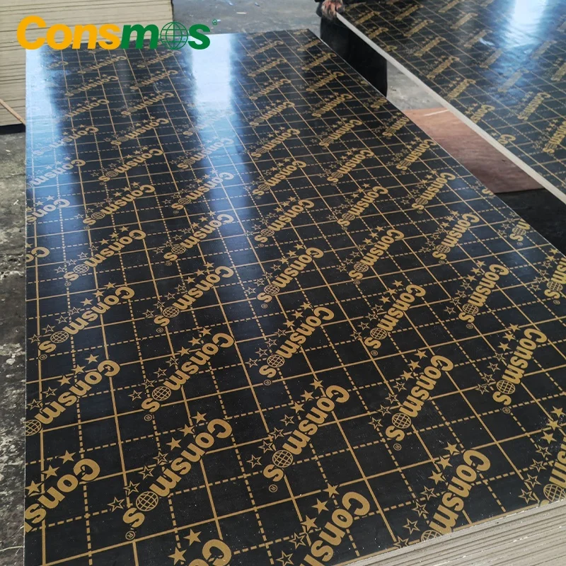 High Quality 9mm 12mm 15mm 18mm Black Concrete Phenolic Laminated Formwork Film Faced Plywood for Building Material