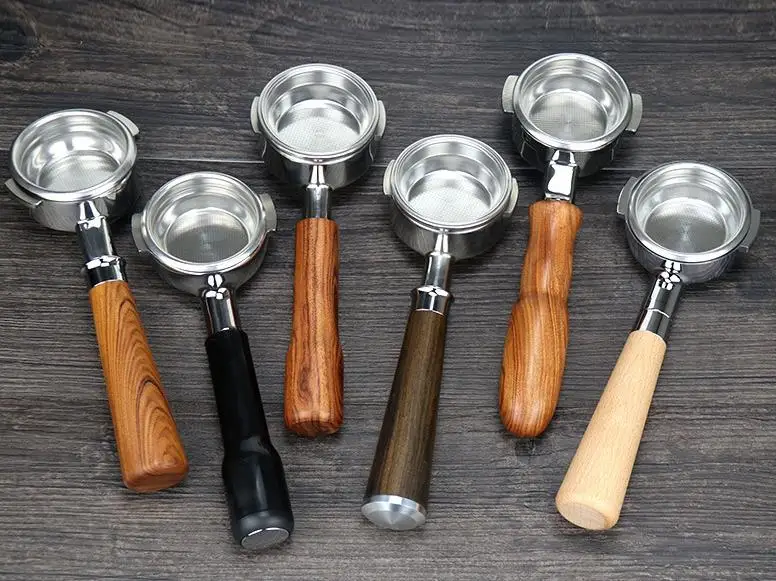 Портативный фильтр для кофе без дна 58 мм профессиональной Эспрессо-машины с 2 фильтрами в комплекте