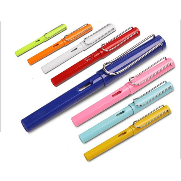 
Factory Wholease 2021 New Style Colored Fountain Pen Amazon Hot Sale Student Calligraphy Practice Pen Gift Customized Logo Pens 