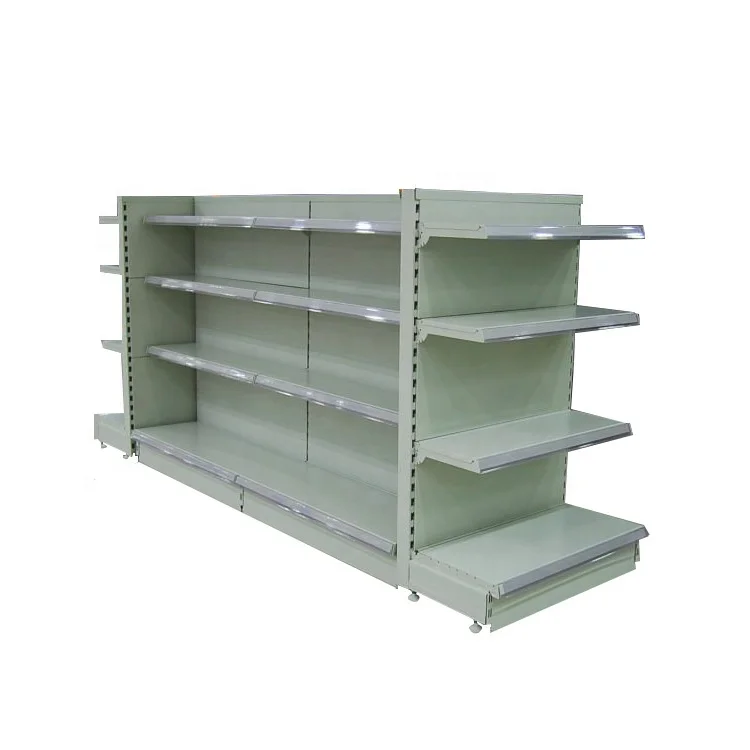 Factory direct sale single and double metal material supermarket shelves gondola rack for store