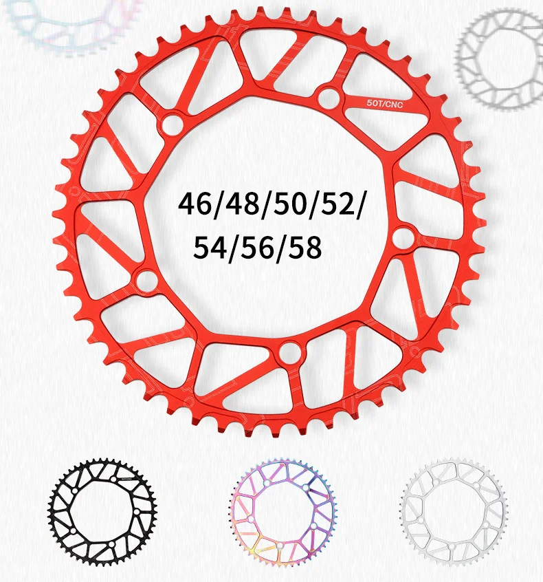 Складной велосипед звездочка, цепочка, кольцо, 130BCD 46/48/50/52/54/56/58T широкий узкий складной инструмент для демонтажа цепи велосипеда (колеса BMX прочие Запчасти для велосипедов