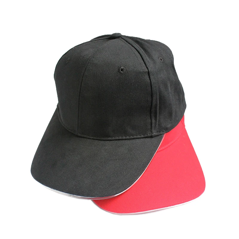 LED lighting baseball cap Fiber Optic Luminous flashing glow rave hat party caps promotion gifts
