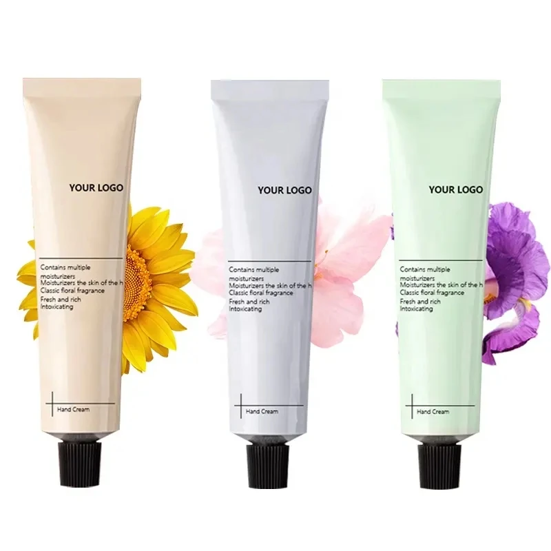 Private Label 50ml Mini Hand Cream Lotion Gift Set Fruity Natural Plant Smoothing Nourishing Moisturizing Hand Cream Custom Logo