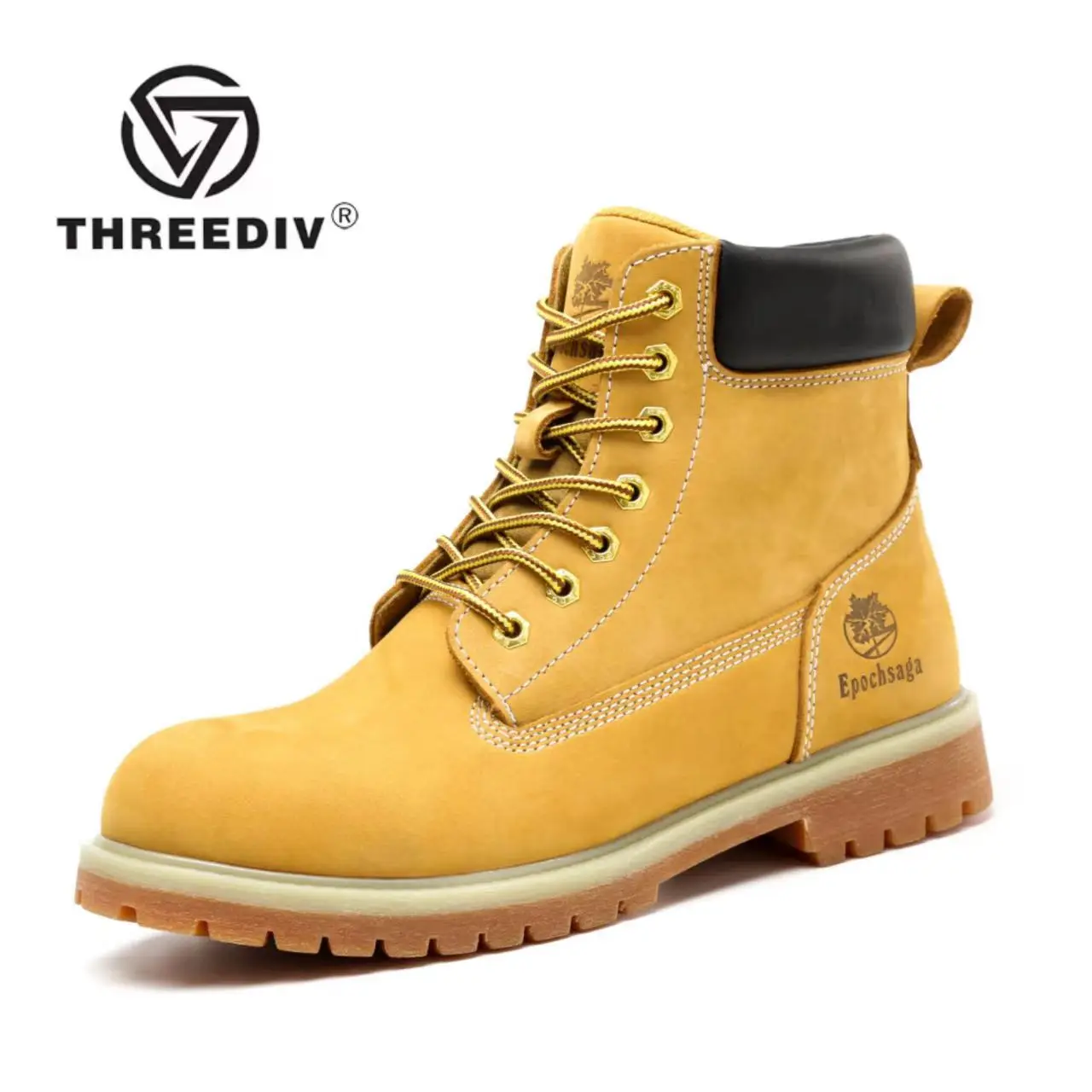 high-top non-slip wear-resistant work shoes anti-smash anti-puncture waterproof genuine leather Martin safety boots