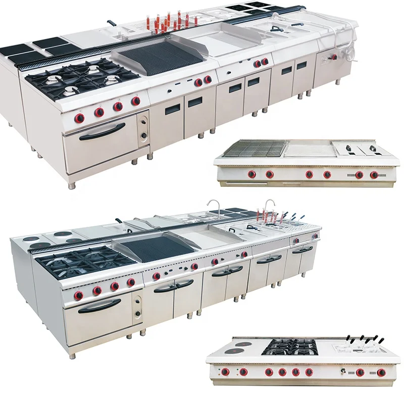 Kitsense China Mobile Kitchen Hotel Restaurant Catering Professional Commercial Heavy Duty Kitchen Equipment Stainless Steel