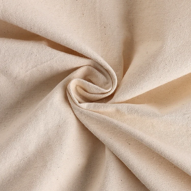 
6 OZ 100% cotton 220gsm 21s 51*40 Grey Fabric Canvas Factory Price In Stock Bleach and Stain available 