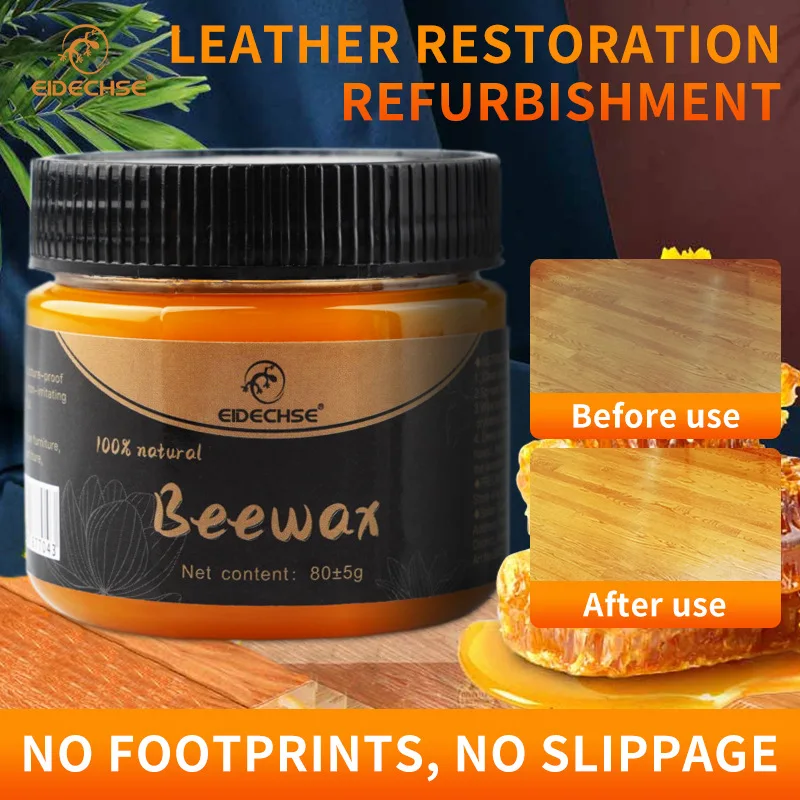 Wood Furniture Stain Removal Brightening Mahogany Care Polish Beeswax Coating Care Floor Wax
