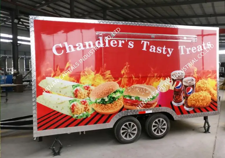 Top selling mobile food cart for slush machine mobile food kiosk catering trailer used food trucks for sale in germany