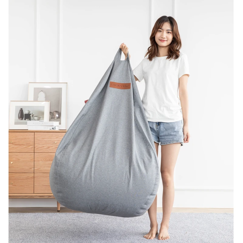 Large Customized Puff Huge Bean Bag Chair Wholesale Sofa Beanbag Cover Indoor Pear Shape Beanbag Supplier Bean Bag Chair Bulk