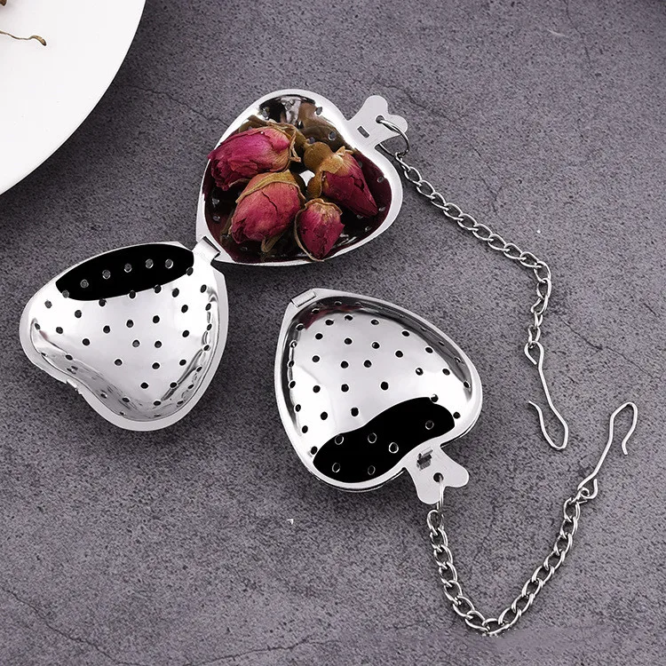 2022 SUS304 Cheap Creative Stainless Steel Gold Tea Ball Gold Tea Infuser Strainer Mesh Tea Strainer