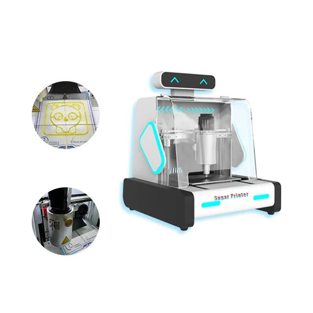 Edible Sugar Painting Printer 3D Food Printer AI Custom Patterns