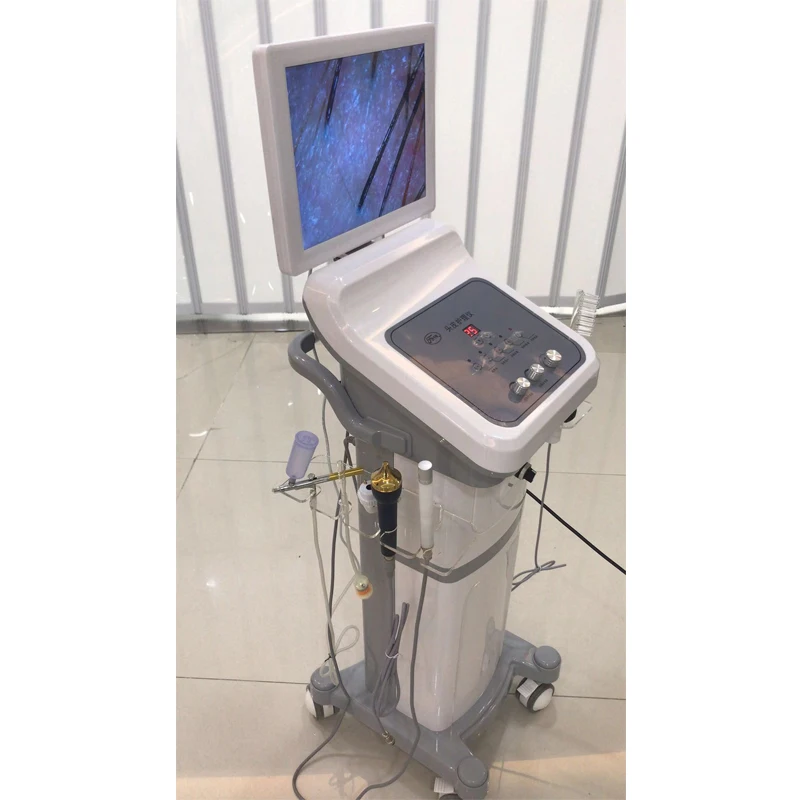 Профессиональный аппарат для ремонта поврежденных волос салона анализатор волосяного фолликула кожи