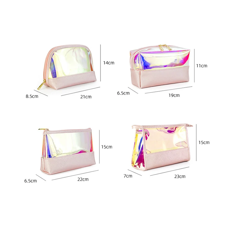 TPU Cosmetic Bag Custom Logo Water Resistant Large Travel Makeup Bag Women Travel Carrying Water-proof Toiletry Bag